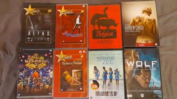 8 dvd's met vlaamse top-films  beschikbaar voor biedingen