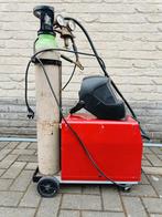 T.I.P. Mig 150 lasapparaat, gasfles, laskap en koperdraad, Doe-het-zelf en Bouw, Gereedschap | Lasapparaten, Ophalen, Gebruikt