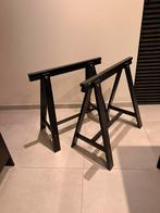 2 schragen ikea onderstel bureau, Enlèvement, Comme neuf