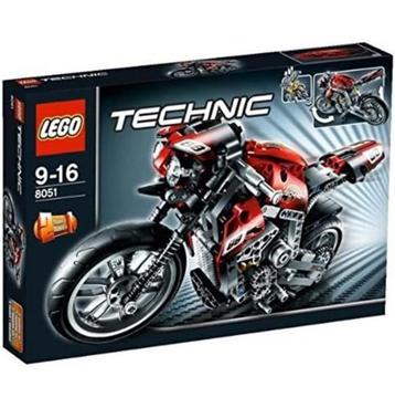 Lego Technic 8051 street bike compleet