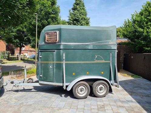Paardentrailer Bockman, Dieren en Toebehoren, Paarden en Pony's | Trailers en Aanhangwagens, Gebruikt, 2-paards trailer, Polyester