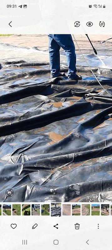 Epdm rubber vijverfolie Firestone 17,5 x 7,62!, Tuin en Terras, Vijvers, Ophalen, Gebruikt