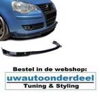 VW Polo 9N3 Spoiler Voorspoiler Splitter Lip Hoogglans Zwart, Auto-onderdelen, Nieuw, Ophalen of Verzenden, Volkswagen