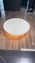 Table basse avec éclairage LED intégré, Comme neuf, Synthétique, 50 à 100 cm, Rond