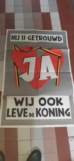 2 affiches volksraadpleging 1950, Ophalen of Verzenden, Zo goed als nieuw