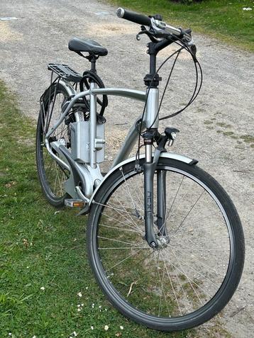 Flyer Elektrische Heren Fiets, Fietsen en Brommers, Elektrische fietsen, Gebruikt, 50 km per accu of meer, 55 tot 59 cm, Ophalen