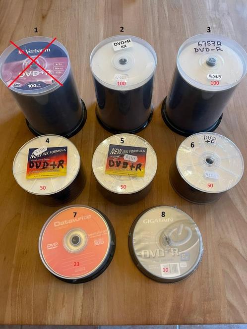 Lot DVD /CD schijfjes ** Zie Beschrijving, Computers en Software, Beschrijfbare discs, Nieuw, Overige typen, Op spindel, Ophalen