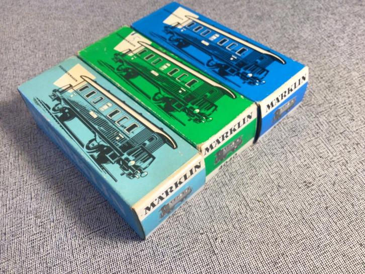 Marklin wagon 4040 set van 3 wagons in ovp, Hobby en Vrije tijd, Modeltreinen | H0, Zo goed als nieuw, Wagon, Wisselstroom, Märklin