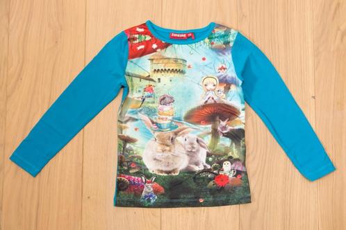 Blauwe Alice in Wonderland T-shirt Someone, mt 116, Kinderen en Baby's, Kinderkleding | Maat 116, Gebruikt, Meisje, Shirt of Longsleeve
