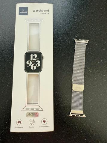 Milanees bandje apple iwatch series 1-6 + SE (38-40 beschikbaar voor biedingen