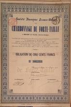 Caisse Foncière Belge - action priviligiée - 1956, Ophalen of Verzenden, 1950 tot 1970, Aandeel