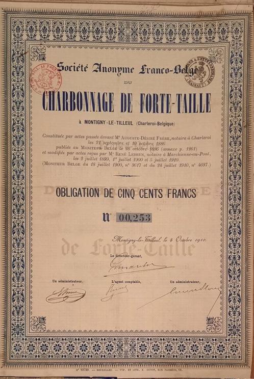 Caisse Foncière Belge - action priviligiée - 1956, Postzegels en Munten, Aandelen en Waardepapieren, Aandeel, 1950 tot 1970, Ophalen of Verzenden