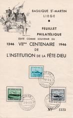 Souvenir Basilique St. Martin Liège 1946, Ophalen of Verzenden, Zo goed als nieuw, 1940 tot 1960, Gebouw