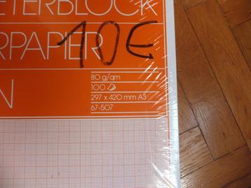 PAPIER MILLIMETRE A3, Enlèvement ou Envoi, Neuf