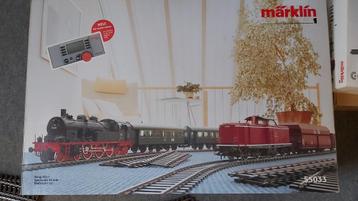 Marklin Spoor 1 55033 startset met 2 digitale treinen sporen, Comme neuf, Enlèvement, Set de Trains, Courant continu ou Courant alternatif