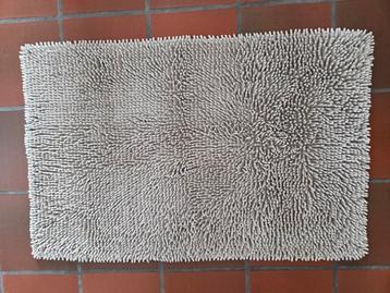 Tapis de bain en chenille beige doux, Enlèvement ou Envoi, Comme neuf, Beige