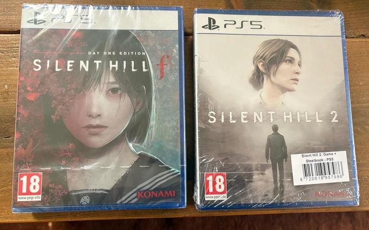 Silent hill F en Silent hill 2 met steelbook PS5, Games en Spelcomputers, Games | Sony PlayStation 5, Zo goed als nieuw, Ophalen of Verzenden