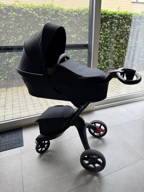 Stokke xplory Black, Enfants & Bébés, Poussettes & Combinaisons, Comme neuf, Poussette combi, Autres marques, Avec nacelle, Tige de poussée réglable