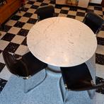 Vittorio Introini carrara marmeren tafel met stoelen, Antiek en Kunst, Ophalen