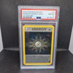 Rainbow Energy Holo 1st Edition Rocket PSA 8, Ophalen of Verzenden, Zo goed als nieuw