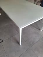 Tafel glas wit aluminium frame, Ophalen, Glas