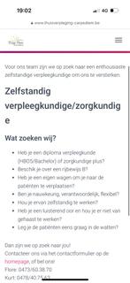 (Zelfstandig) verpleegkundige regio Maldegem, Offres d'emploi, Emplois | Soins de santé