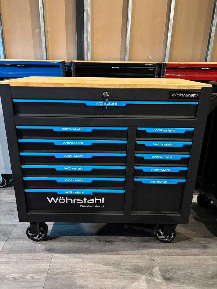 Nieuw Ultratoolz Gereedschapswagen met houten blad 12 Lades, Auto diversen, Autogereedschap, Nieuw, Ophalen of Verzenden
