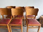 6 vintage stoelen, Huis en Inrichting, Ophalen, Gebruikt