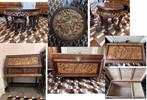Chinese handuitgesneden figuren,tafel,4 stoel,koffer,bureau, Antiek en Kunst, Ophalen