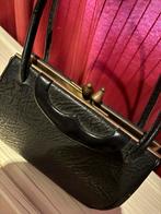 Vintage zwarte handtas, Handtassen en Accessoires, Tassen | Damestassen, Ophalen of Verzenden