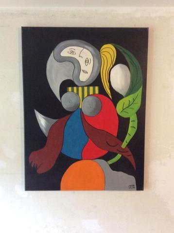 Reproduction de Picasso « La femme a la fleur »