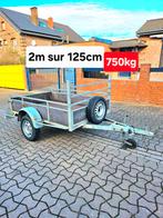 Aanhangwagen met as van 750 kg, Auto diversen, Aanhangers en Bagagewagens, Zo goed als nieuw