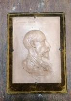 Tableau portrait argile Skiner au colonel Burlin 1870 WW1, Envoi