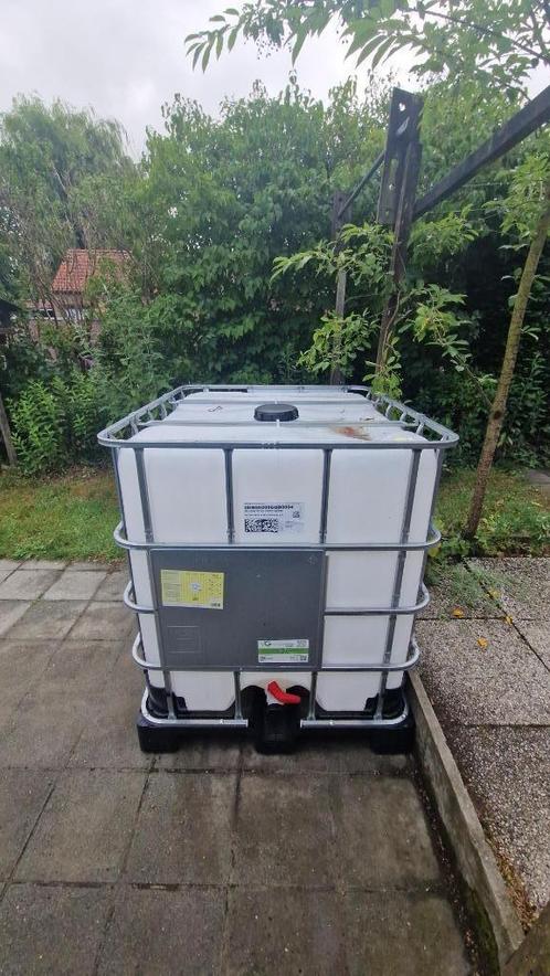 IBC containers 1000 ltr, kunststof pallet, nieuwstaat, Tuin en Terras, Regentonnen, Zo goed als nieuw, Kunststof, 150 liter of meer