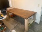 Eiken tafel, Huis en Inrichting, Tafels | Eettafels, Ophalen, Gebruikt, Eikenhout, 200 cm of meer
