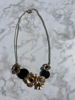 Ketting Goudkleurige Bloemen, Handtassen en Accessoires, Kettingen, Ophalen of Verzenden, Zo goed als nieuw, Goud