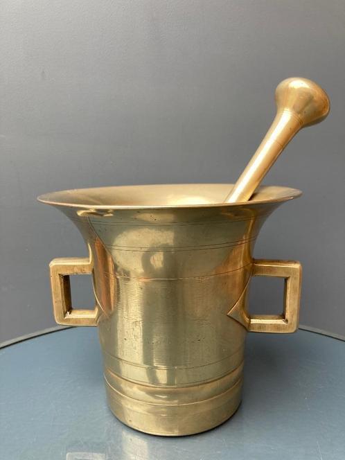 Mortier Pilon Bronze Groot model eind 17e eeuw, Antiek en Kunst, Antiek | Brons en Koper, Brons, Ophalen of Verzenden
