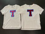 2x witte T-shirt van Tommy Hilfiger - maat 152 ( tweeling), Meisje, Ophalen of Verzenden, Shirt of Longsleeve, Tommy Hilfiger