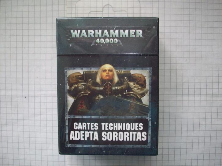 Cartes techniques neuves Adepta Sororitas pour W40K V8, Hobby & Loisirs créatifs, Wargaming, Neuf, Warhammer 40000, Enlèvement ou Envoi
