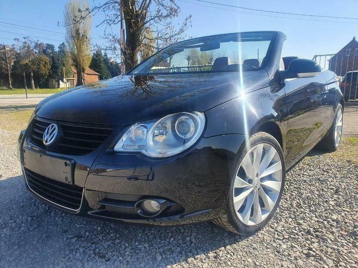 Vw Eos 2.0tdi 140cv cuir rouge, airco digital, jantes alu17, Auto's, Volkswagen, Bedrijf, Te koop, Eos, ABS, Airbags, Airconditioning