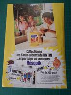 Tintin - publicité papier "Nesquik" - 1981, Collections, Tintin, Autres types, Utilisé, Enlèvement ou Envoi