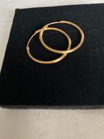 18k gouden oorbellen, Handtassen en Accessoires, Oorbellen, Ophalen, Zo goed als nieuw, Goud, Goud