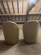 Lederen zetels zg staat. 50 eu voor de twee, Huis en Inrichting, Ophalen, Gebruikt, Leer, 75 tot 100 cm