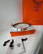 Hermes Dames riem ceintuur Hermes kelly 18 epsom leder wit, Minder dan 3 cm, Wit, Tailleriem, Ophalen of Verzenden