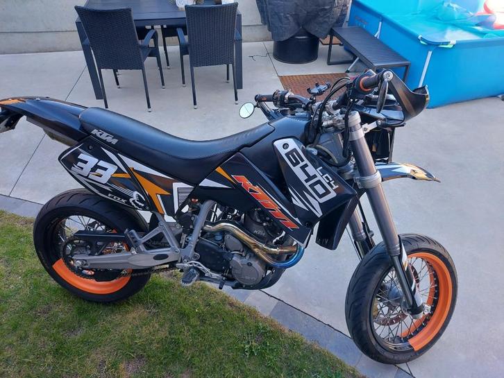 Ktm 640 LC4, Motos, Motos | KTM, Particulier, SuperMoto, Éclairage LED, Échappement sport, Enlèvement