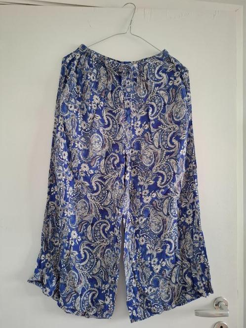 Wijde broek in maat XS, Kleding | Dames, Broeken en Pantalons, Gedragen, Maat 34 (XS) of kleiner, Blauw, Driekwart, Ophalen