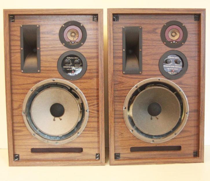 Lafayette Criterion 2000 Luidsprekers / 3Way Speaker System, Audio, Tv en Foto, Luidsprekerboxen, Gebruikt, Front, Rear of Stereo speakers