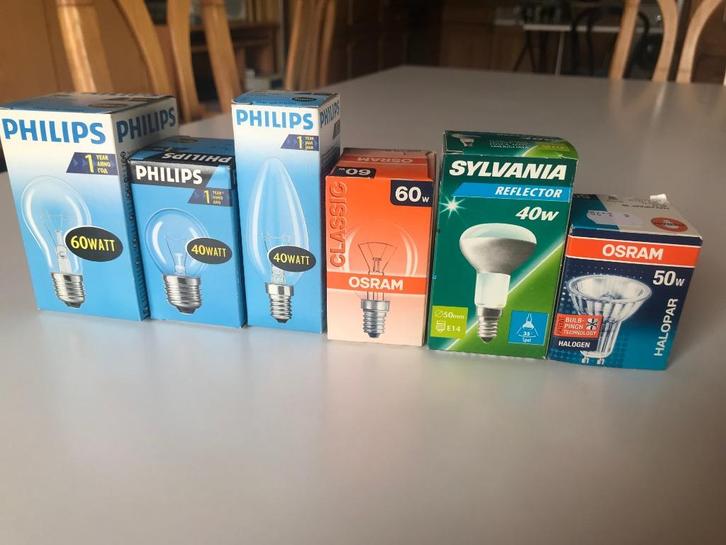 Nieuwe gloei en halogeenlampen, Huis en Inrichting, Lampen | Overige, Nieuw, Ophalen