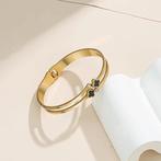 klavertjevier armband van roestvrij staal | GRATIS LEVERING, Handtassen en Accessoires, Armbanden, Staal, -, Verzenden, Nieuw