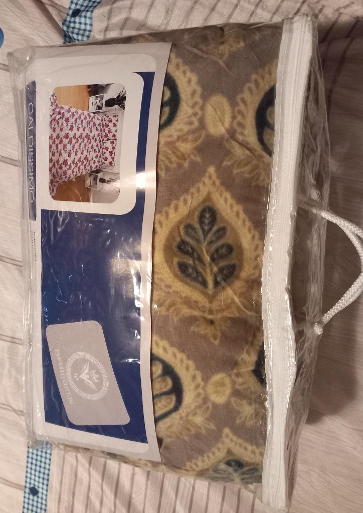 Draps pilou parure complete 2 p., Huis en Inrichting, Slaapkamer | Beddengoed, Nieuw, Overige typen, Tweepersoons, Overige kleuren